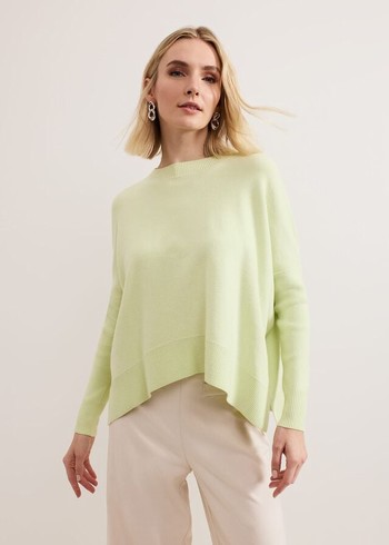 Phase Eight Kara Square Boxy Knitwear Light Green Canada | UFDNQR-958